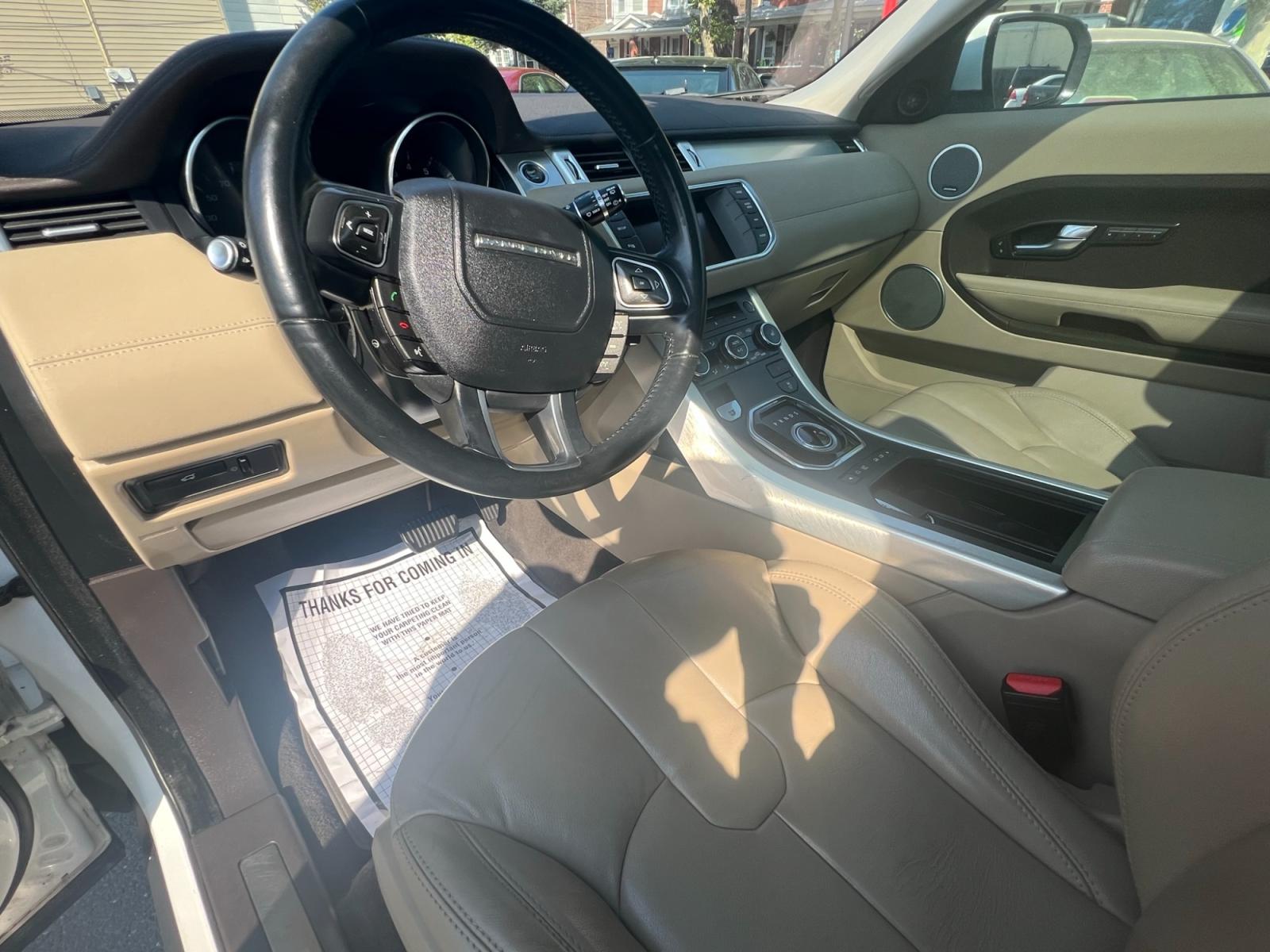 2013 /Beige Land Rover Range Rover Evoque Pure Plus 3-Door (SALVP1BG3DH) with an 2.0L L4 DOHC 24V TURBO engine, 6-Speed Automatic transmission, located at 1018 Brunswick Ave, Trenton, NJ, 08638, (609) 989-0900, 40.240086, -74.748085 - This Range Rover Evoque is beautiful in every way and has been very well maintained and ready for the next owner! Amazing color combo and super clean SUV! Call Anthony to set up an appointment ASAP, 609-273-5100 - Photo #12